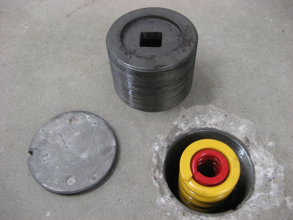 Spring insert in casting